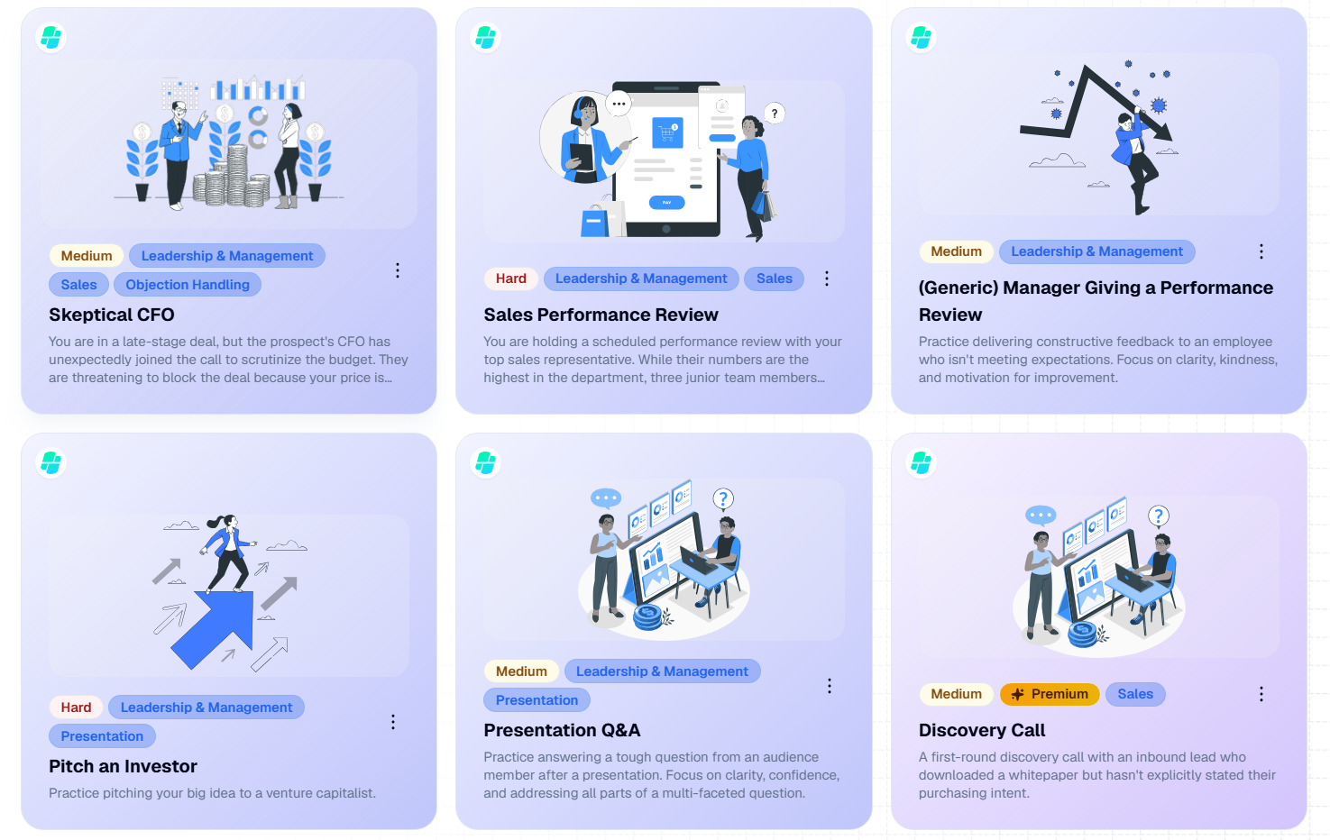 TrackPoint AI simulations dashboard